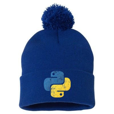 Python Programming For Programmers Pom Pom 12in Knit Beanie