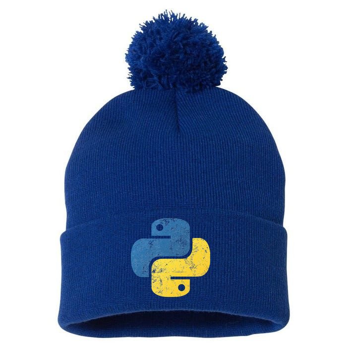 Python Programming For Programmers Pom Pom 12in Knit Beanie