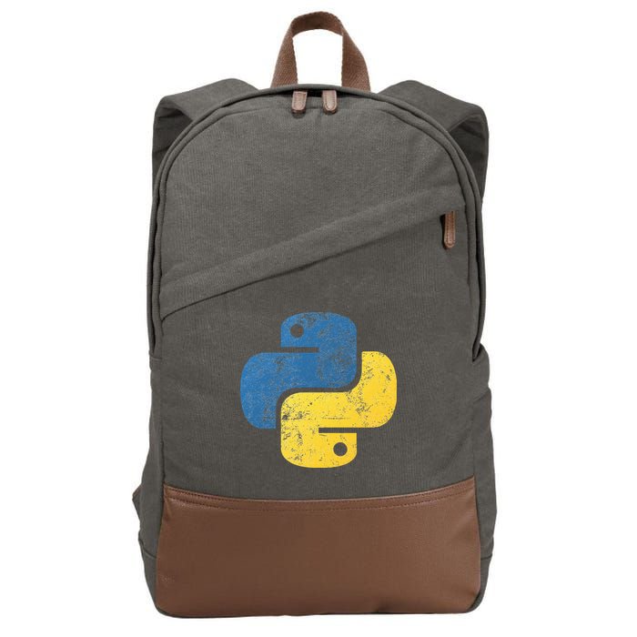 Python Programming For Programmers Cotton Canvas Backpack
