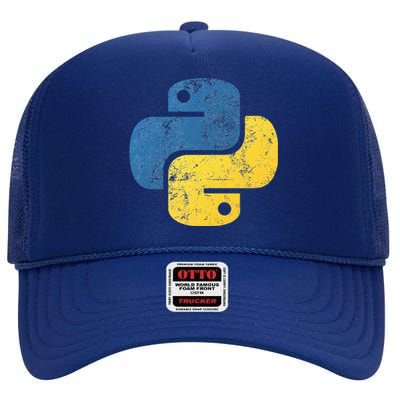 Python Programming For Programmers High Crown Mesh Back Trucker Hat