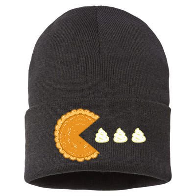 Pumpkin Pie Gamer Thanksgiving Sustainable Knit Beanie