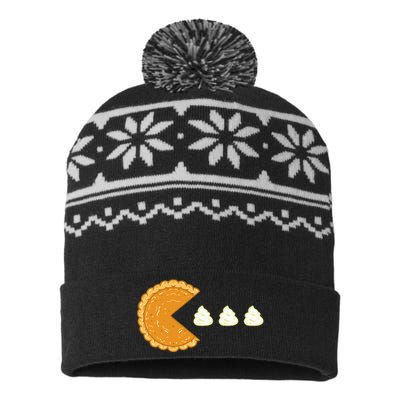 Pumpkin Pie Gamer Thanksgiving USA-Made Snowflake Beanie