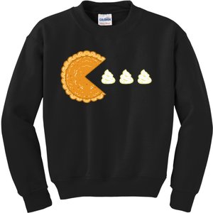 Pumpkin Pie Gamer Thanksgiving Kids Sweatshirt