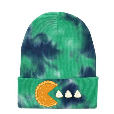 Pumpkin Pie Gamer Thanksgiving Tie Dye 12in Knit Beanie