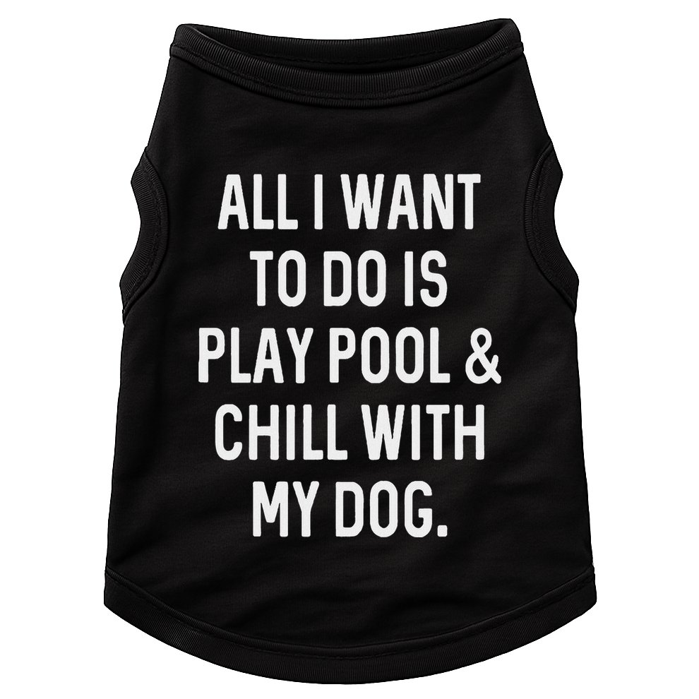 Pool Player Gifts Women Chill With Dog Billiards Doggie Tank