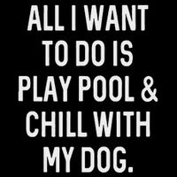 Pool Player Gifts Women Chill With Dog Billiards Doggie Tank