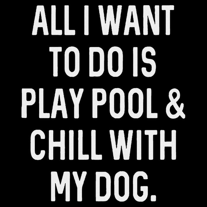 Pool Player Gifts Women Chill With Dog Billiards Doggie Tank