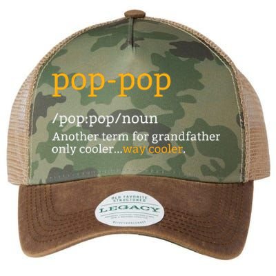 Pop Pop Grandpa Fathers Day Legacy Tie Dye Trucker Hat