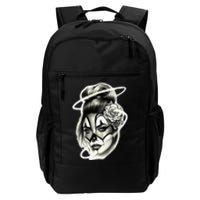 Payasa Pretty Girl X Chicano Clown Girl X Rose Blackwork Daily Commute Backpack