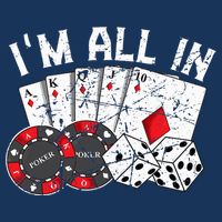 Poker Player Gamble Casino Card Bet Texas Hold Em I'm All In Premium Toddler Hoodie