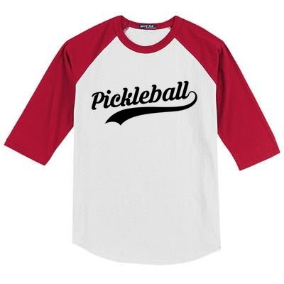 Pickleball Player Gift Kids Colorblock Raglan Jersey