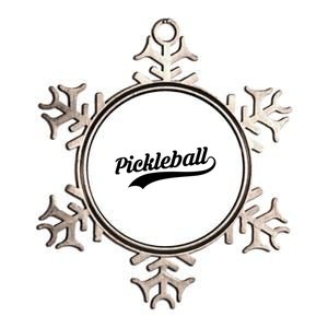 Pickleball Player Gift Metallic Star Ornament