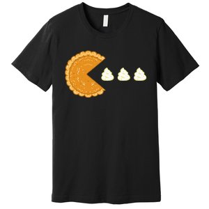 Pumpkin Pie Gamer Thanksgiving Premium T-Shirt