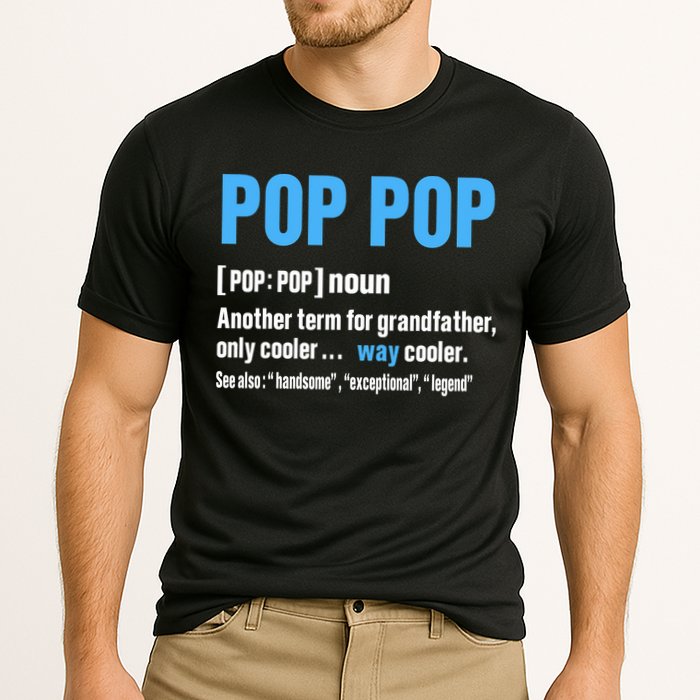 Pop Pop Grandpa Fathers Day PopPop Cooling Performance Crew T-Shirt