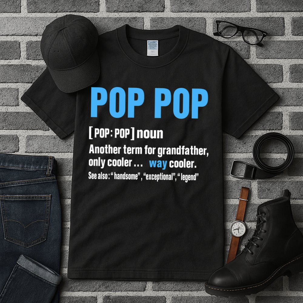 Pop Pop Grandpa Fathers Day PopPop Tall T-Shirt