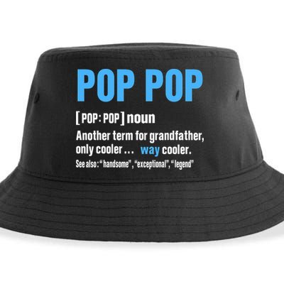 Pop Pop Grandpa Fathers Day PopPop Sustainable Bucket Hat