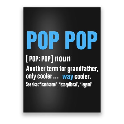 Pop Pop Grandpa Fathers Day PopPop Poster