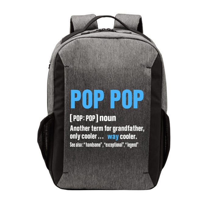 Pop Pop Grandpa Fathers Day PopPop Vector Backpack