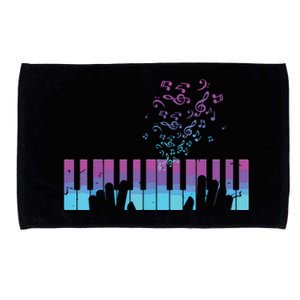 Piano Player Gift Hands Piano Keyboard Musician Microfiber Hand Towel