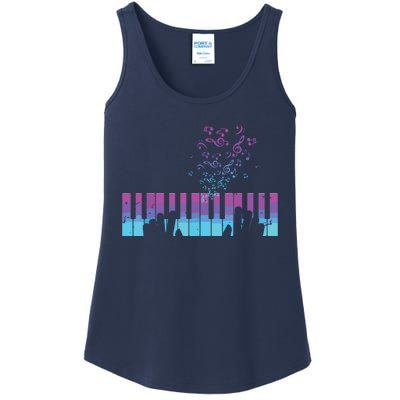 Piano Player Gift Hands Piano Keyboard Musician Ladies Essential Tank