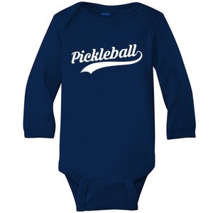 Pickleball Player Gift Baby Long Sleeve Bodysuit