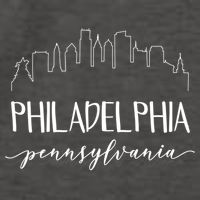 Philadelphia Pennsylvania Gift Skyline Calligraphy Gift Vector Backpack