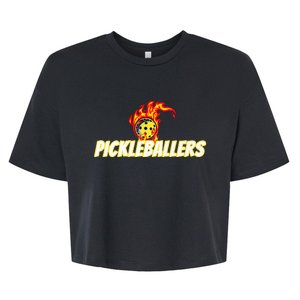 Pickleballers Pickleball Gear Bella+Canvas Jersey Crop Tee