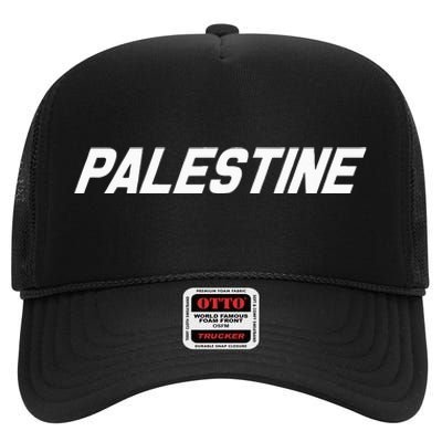 Palestine Palestina Gaza Free Palestinian High Crown Mesh Back Trucker Hat