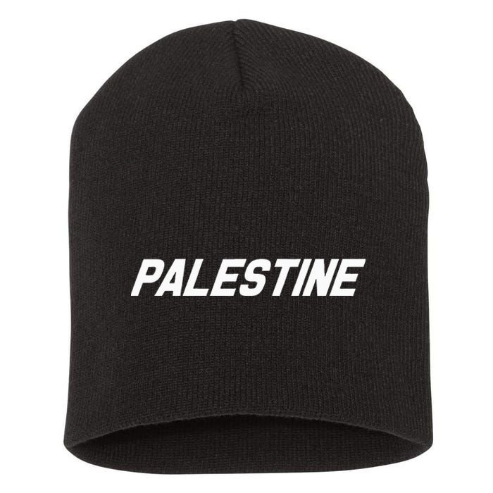 Palestine Palestina Gaza Free Palestinian Short Acrylic Beanie