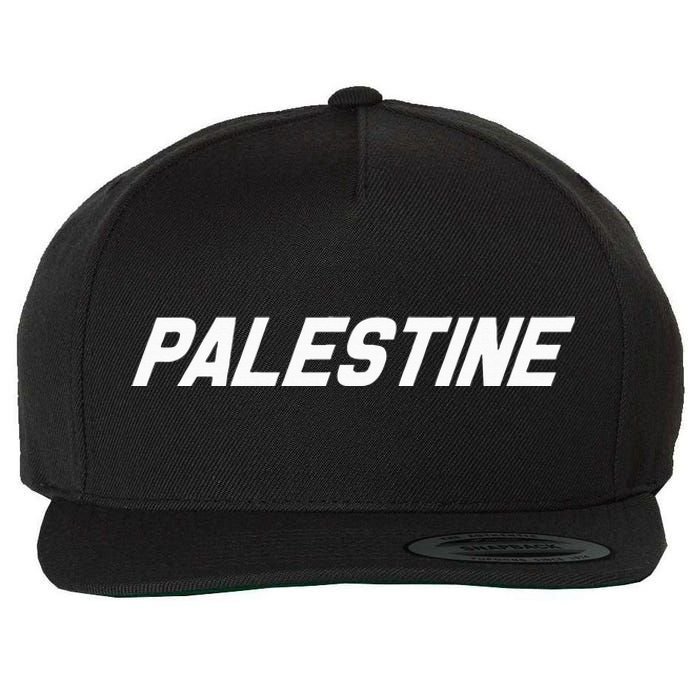 Palestine Palestina Gaza Free Palestinian Wool Snapback Cap