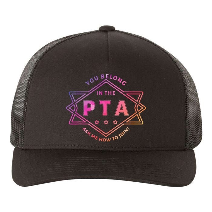 Pta Promotion Graphic School Parent Teacher Association Yupoong Adult 5-Panel Trucker Hat