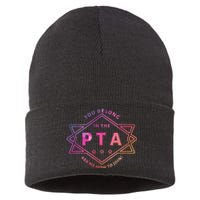 Pta Promotion Graphic School Parent Teacher Association Sustainable Knit Beanie