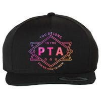 Pta Promotion Graphic School Parent Teacher Association Wool Snapback Cap