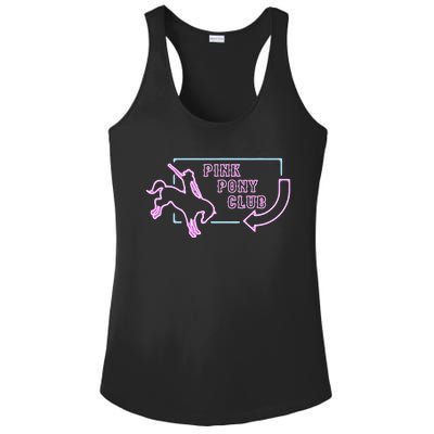 Pink Pony Girl Retro Horse Pink Pony Club Horse Lover Gift Ladies PosiCharge Competitor Racerback Tank