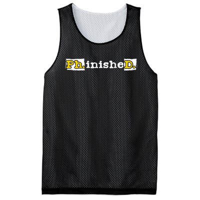 Ph.Inished. Phd Graduate Ph.D. Graduation Doctorate Degree Mesh Reversible Basketball Jersey Tank