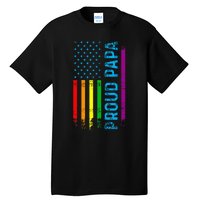 Proud Papa Grandpa Dad L.G.B.T L.G.B.T.Q G.A.Y Pride Rainbow Flag Tall T-Shirt