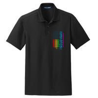 Proud Papa Grandpa Dad L.G.B.T L.G.B.T.Q G.A.Y Pride Rainbow Flag Dry Zone Grid Polo