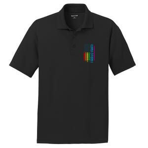 Proud Papa Grandpa Dad L.G.B.T L.G.B.T.Q G.A.Y Pride Rainbow Flag PosiCharge RacerMesh Polo