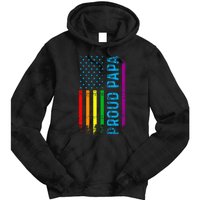 Proud Papa Grandpa Dad L.G.B.T L.G.B.T.Q G.A.Y Pride Rainbow Flag Tie Dye Hoodie