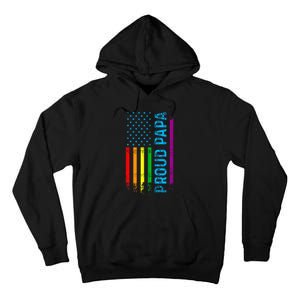 Proud Papa Grandpa Dad L.G.B.T L.G.B.T.Q G.A.Y Pride Rainbow Flag Tall Hoodie