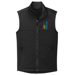 Proud Papa Grandpa Dad L.G.B.T L.G.B.T.Q G.A.Y Pride Rainbow Flag Collective Smooth Fleece Vest