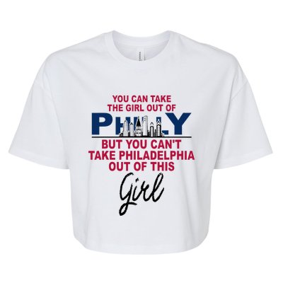 Proud Philadelphia Girl Moved From Philadelphia Bella+Canvas Jersey Crop Tee