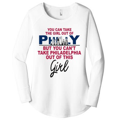 Proud Philadelphia Girl Moved From Philadelphia Women's Perfect Tri Tunic Long Sleeve Shirt