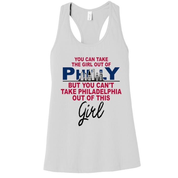 Proud Philadelphia Girl Moved From Philadelphia Women's Racerback Tank