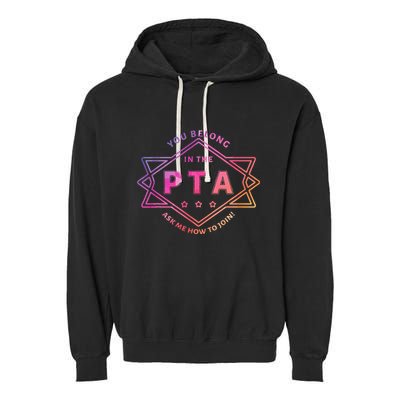 Pta Promotion Graphic School Parent Teacher Association Garment-Dyed Fleece Hoodie