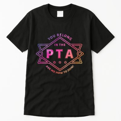 Pta Promotion Graphic School Parent Teacher Association Tall T-Shirt
