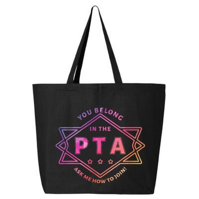 Pta Promotion Graphic School Parent Teacher Association 25L Jumbo Tote