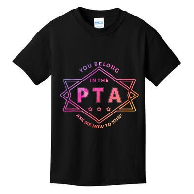 Pta Promotion Graphic School Parent Teacher Association Kids T-Shirt