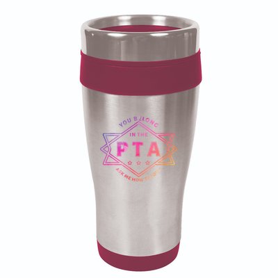 Pta Promotion Graphic School Parent Teacher Association 16oz Travel Tumbler