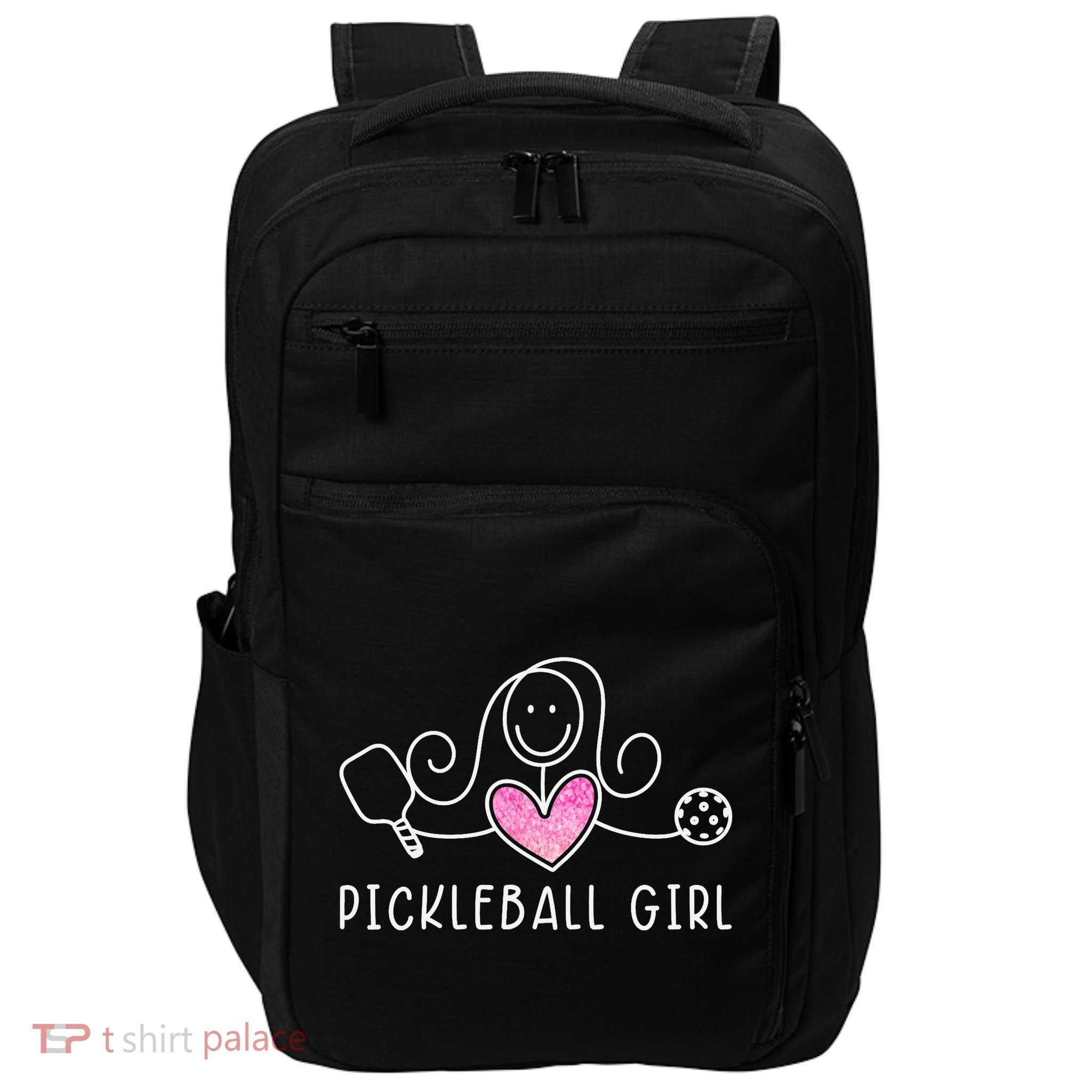 Pickleball, Pickleball Girl Tee, Pickleball Lover Impact Tech Backpack
